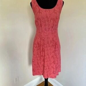 Banana Republic Coral Dress with Pockets‎ Women's Size 14
